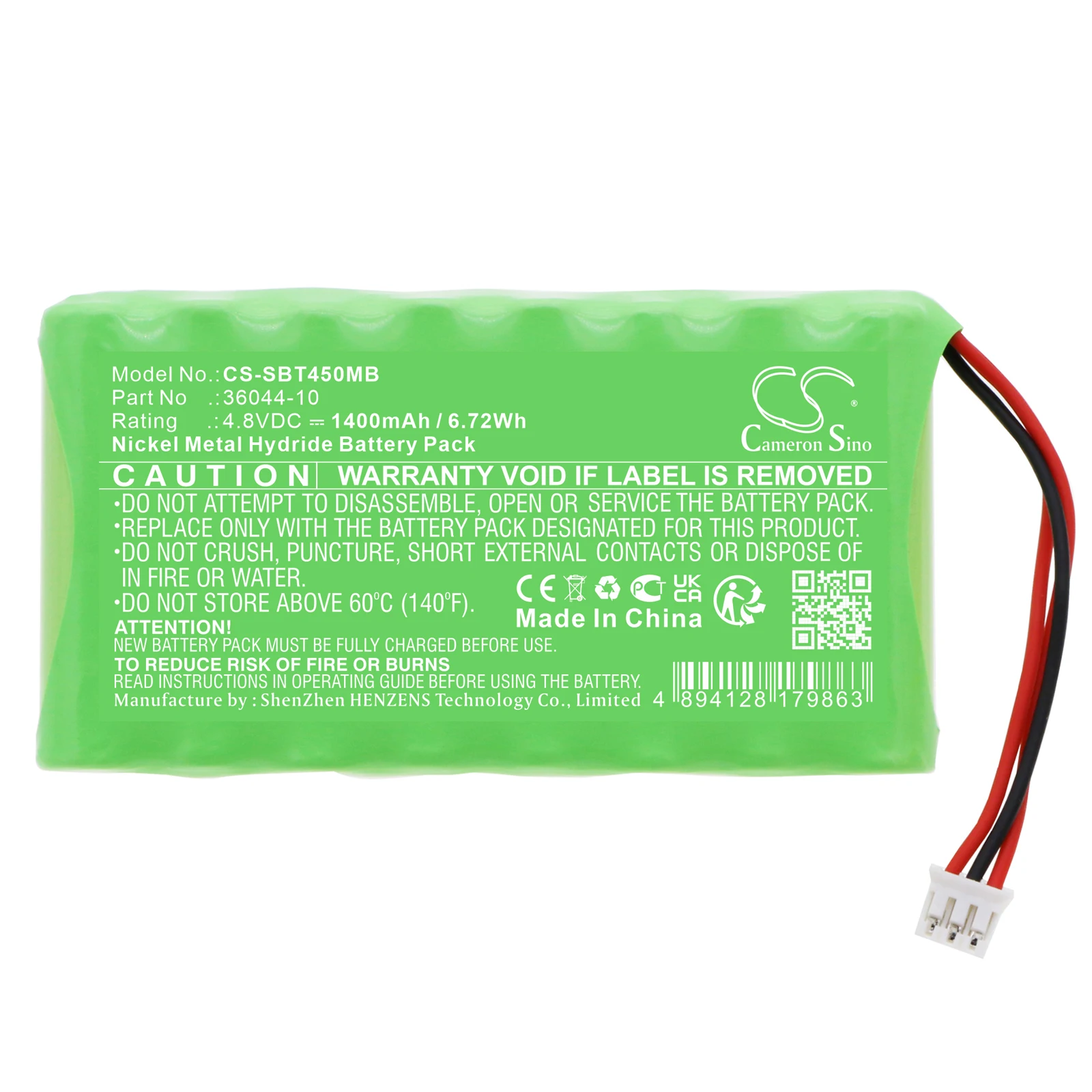 

CS BabyPhone Battery for Summer Pure HD 4.5 Inch Monitor Baby Pixel Z Monitor 36203 Monitor 36044 Fits 36044-10 1400mAh