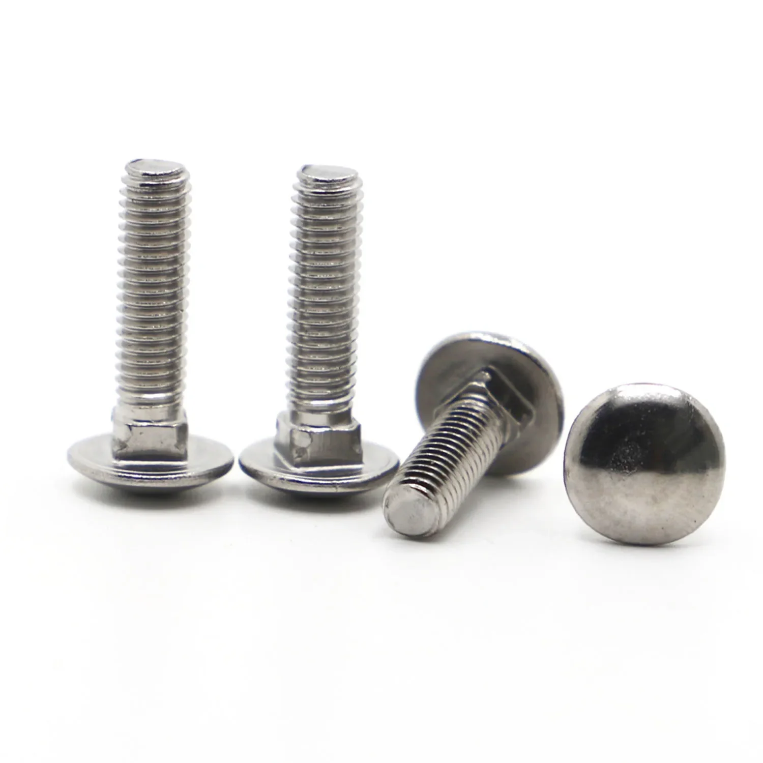 

1-10 шт. 304 A2-70 винт из нержавеющей стали с круглой головкой и квадратной горловиной M4 M5 M6 M8 M10 M12 Болт тренера GB12 DIN603