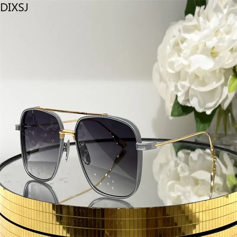 

Summer New Fashion Design Square Sunglasses DTS142 Large Frame Classic Retro Simple Pop Style Versatile Outdoor UV400 WithBox