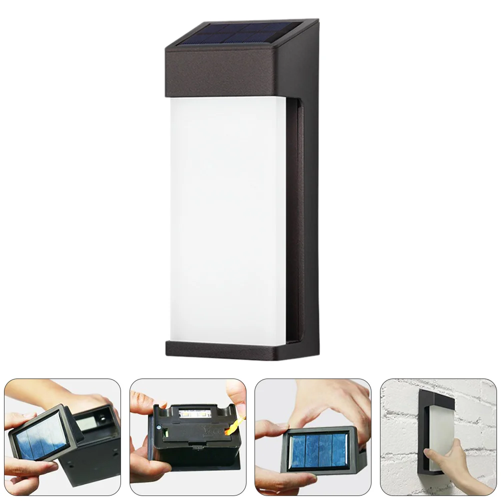 

1pc Home Outdoor Wall Lamp Waterproof Solar Light Creative Garden Lamp