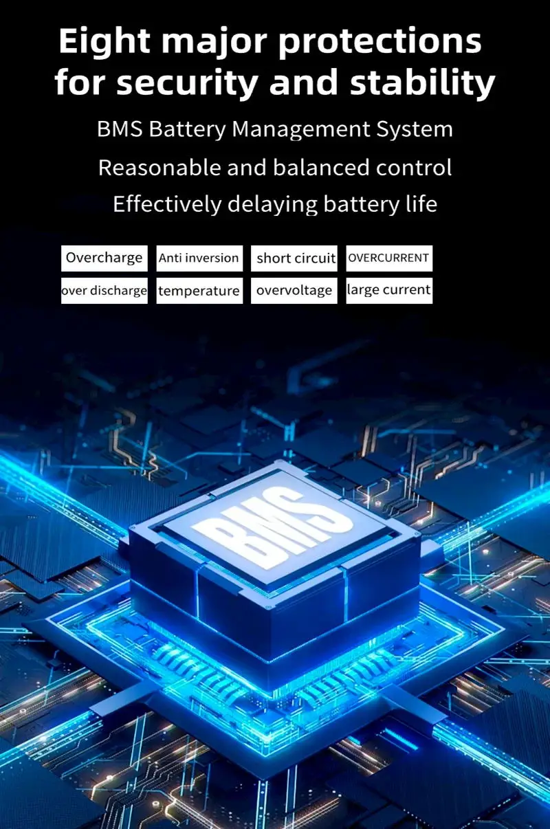 Фото Литий-ионная батарея 60 В, 100 Ач, 120 Ач, 150 Ач, 200 Ач с Bluetooth BMS 17S для внедорожников 3000 Вт, 5000 Вт, 6000 Вт, 12000 Вт №5