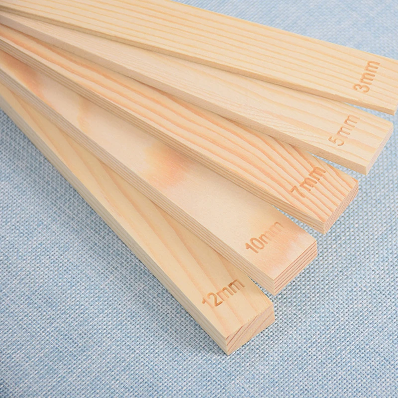 10 Шт. Деревянная Линейка Для Керамики 3/5/7/10/12 Мм Направляющая Полоса Глины