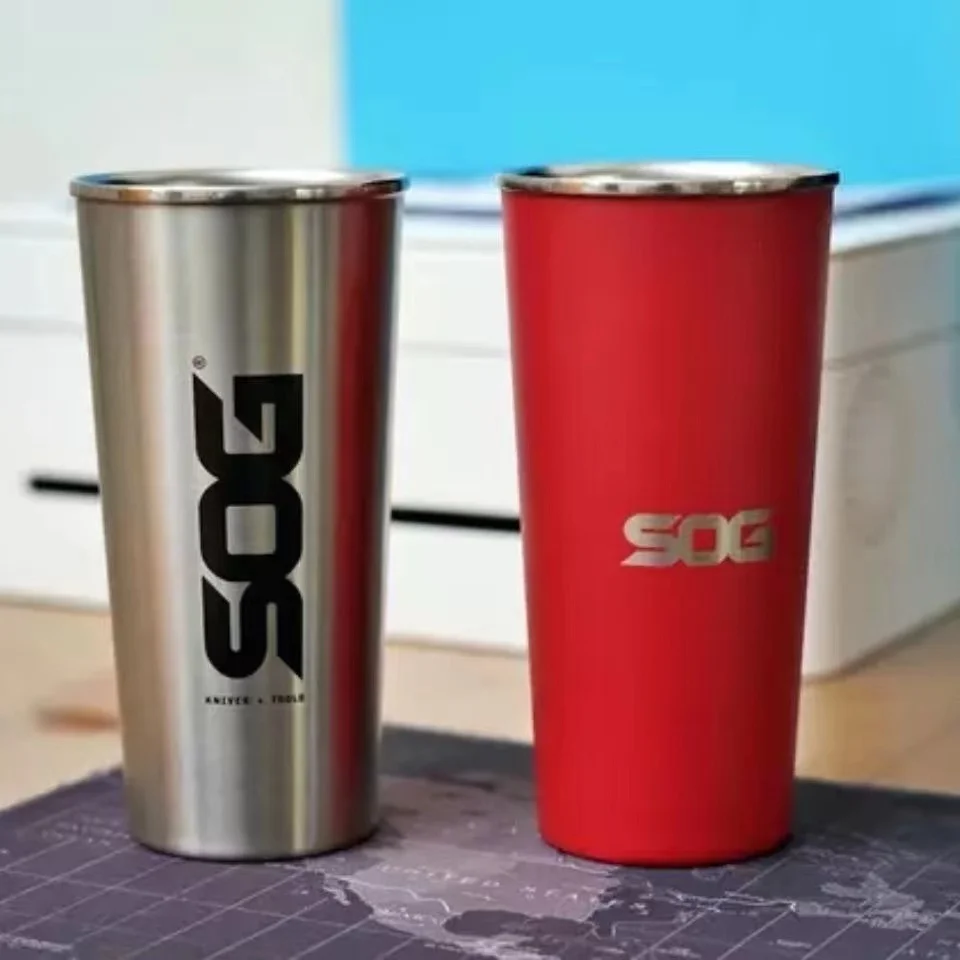 

Sog 304 Stainless Steel 470ml Drinking Water Double Layer Tea Cup Beer Cup Defense Outdoor Water Thermos