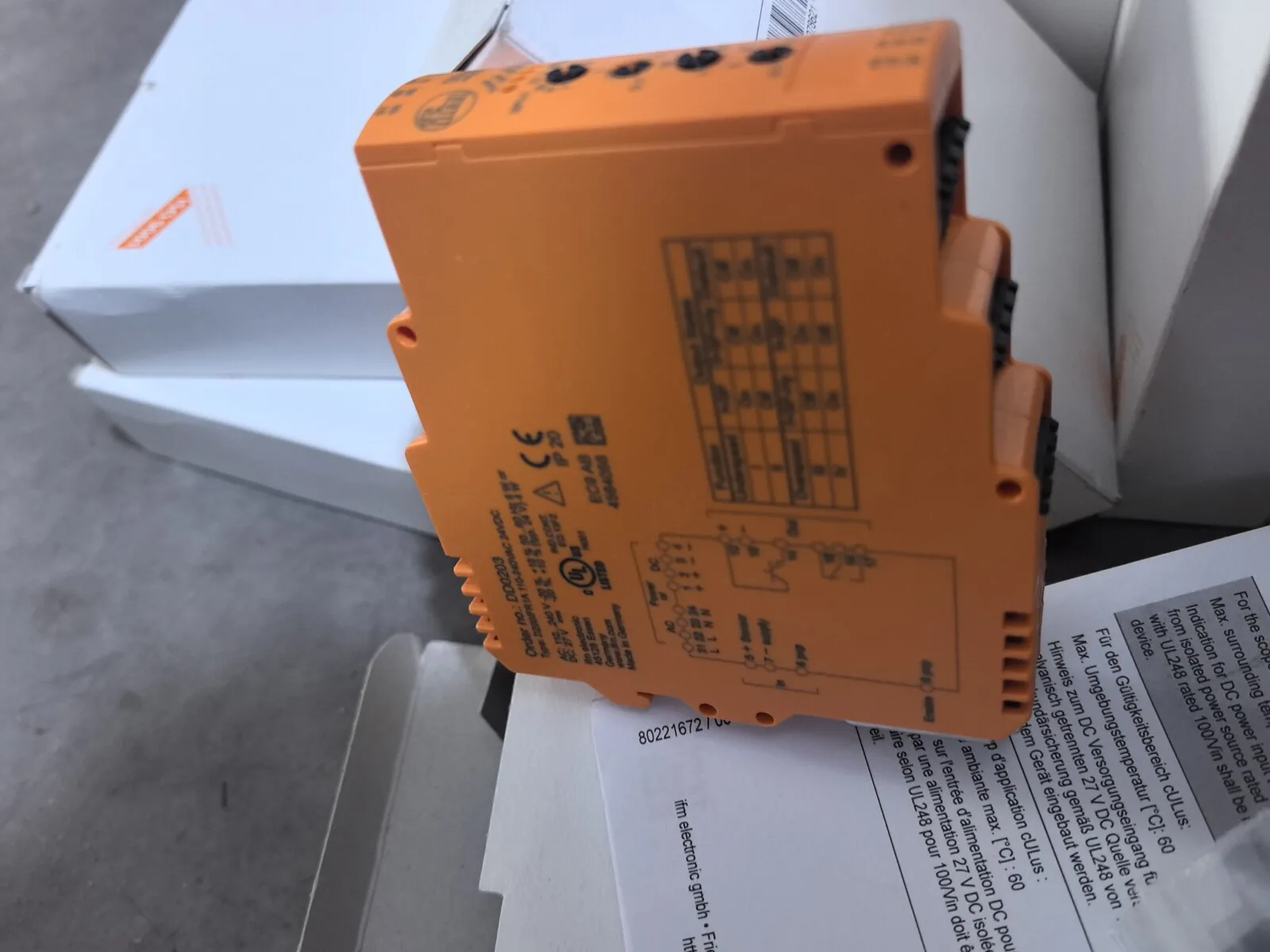 Фото IFM DD0203 Новый модуль мониторинга скорости IFM D200 высокого качества №5