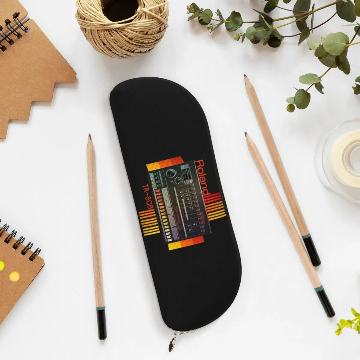 Фото Roland Tr-808 Модель барабанной машины Пеналы Держатель для ручек для хранения канцелярских принадлежностей Большая вместительная коробка для ручек Сумка-карандаш для подарков №1