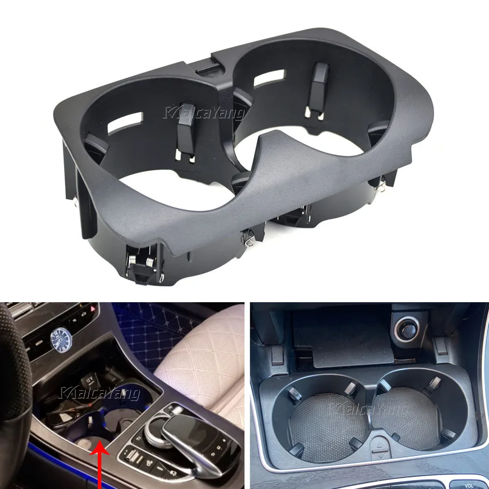 

A2056800691 For Mercedes-Benz C-Class W205 E-W213 KZS-W253 V-W447 Car Center Console Water Cup Holder Insert Frame