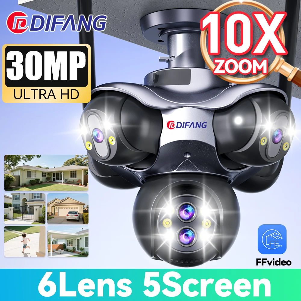 

DIFANG IP-камера 30МП 6-объективная для наружного видеонаблюдения