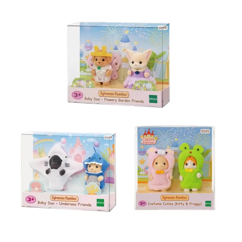 Новинка хит продаж аниме-фигурка Sylvanian Families каваи акула лягушка VIP-костюм игрушки