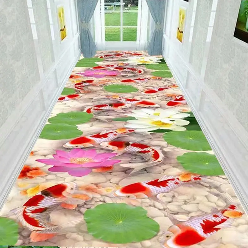 

3D Long Corridor Carpets for Hallway Living Room Decoration Home Hotel Lobby Passageway Stairs Area Rug Entrance Door Mat