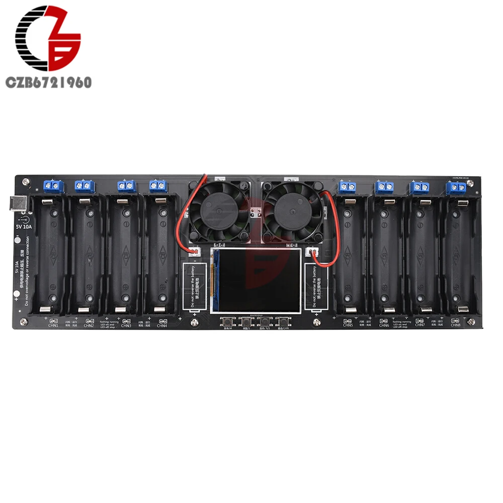 

Gaqqee 8-канальный тестер аккумуляторов 18650