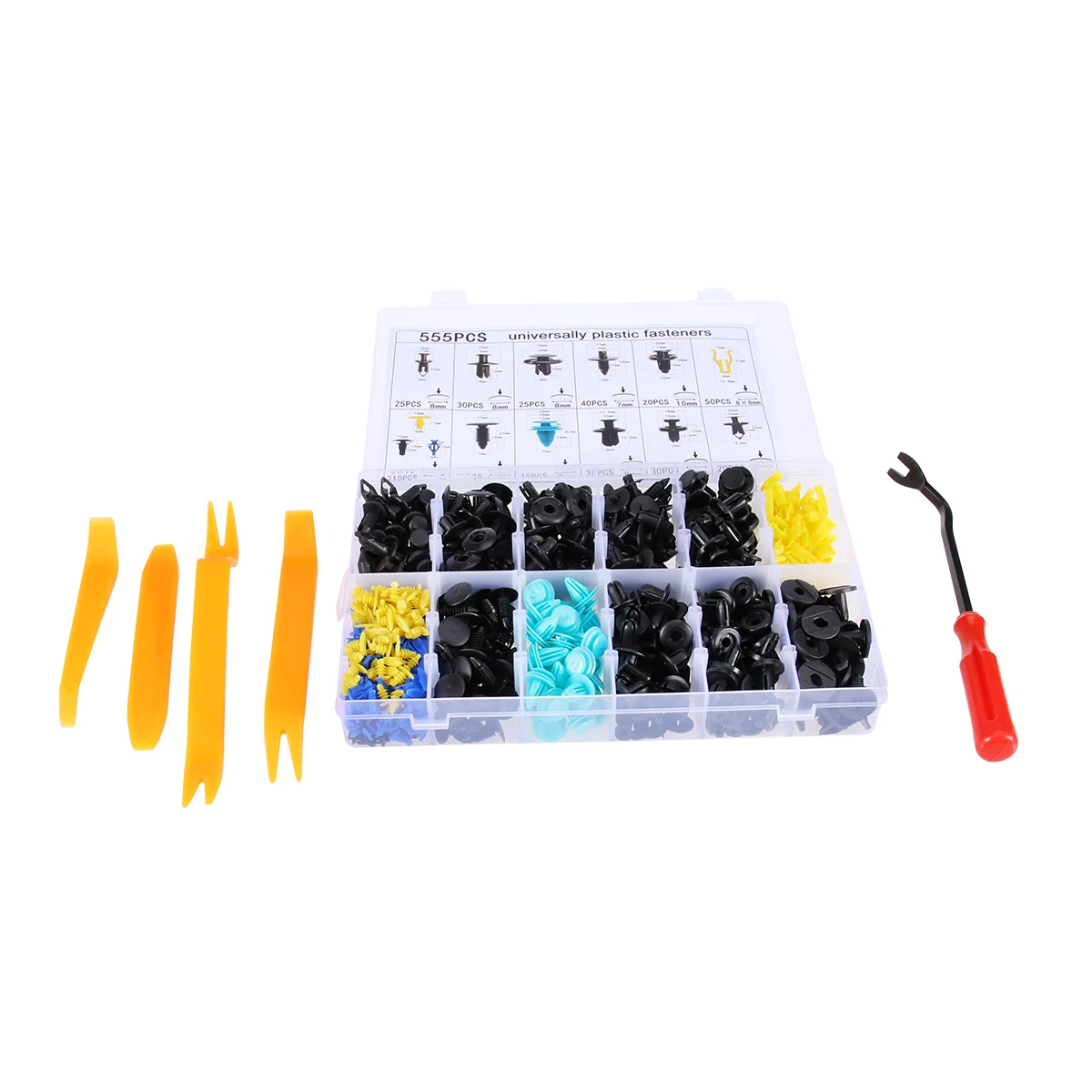 

555pcs Car Body Trim Clips Retainer Car Bumper Screws Set