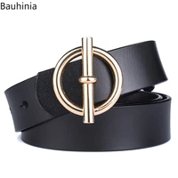 bauhinia fashion decorative smooth buckle belt 100cm 105cm 110cm 115cm versatile casual jeans belt for women