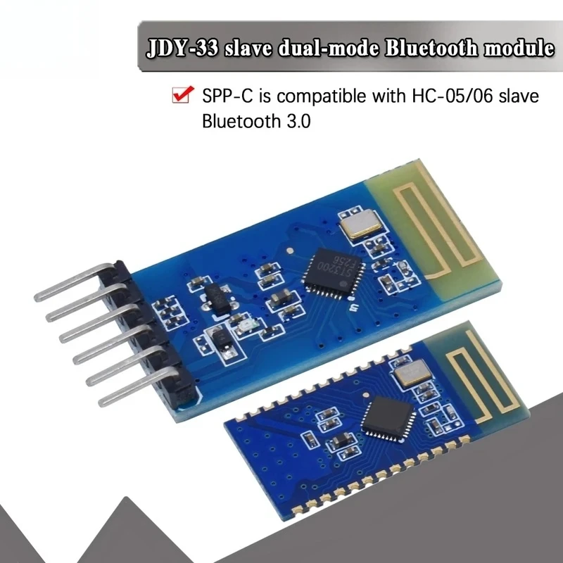 Фото JDY-33 Двухрежимный последовательный порт Bluetooth SPP Bluetooth SPP-C, совместимый с HC-05/06/JDY-31/30 рабский Bluetooth 3.0 №1