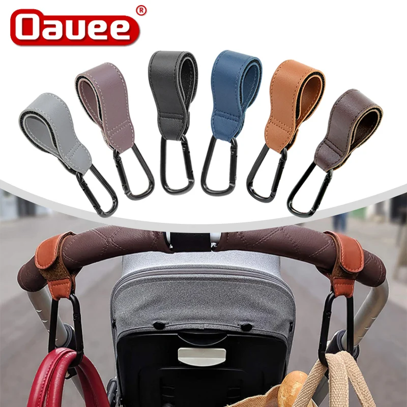 

1pc Baby Stroller Hook Soft PU Leather Pram Hooks Baby Car Bag Stroller Organizer Pram Travel Accessories Bebe Stroller for Doll