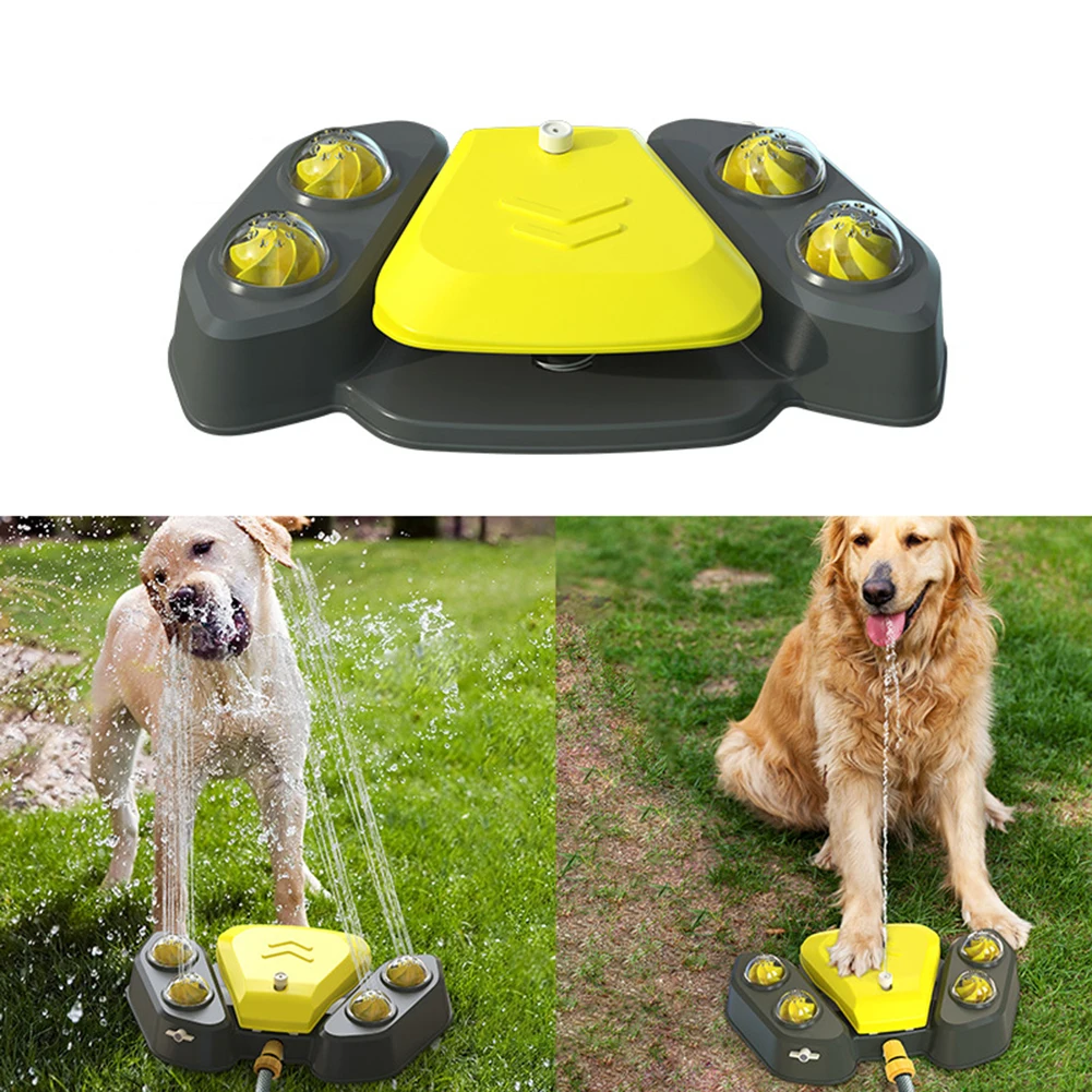 Multifunctional Dogs Bath Water Spray Fun Auto Fountain Outdoor Puppy Pet Water Drinking Interactive Shower Toys