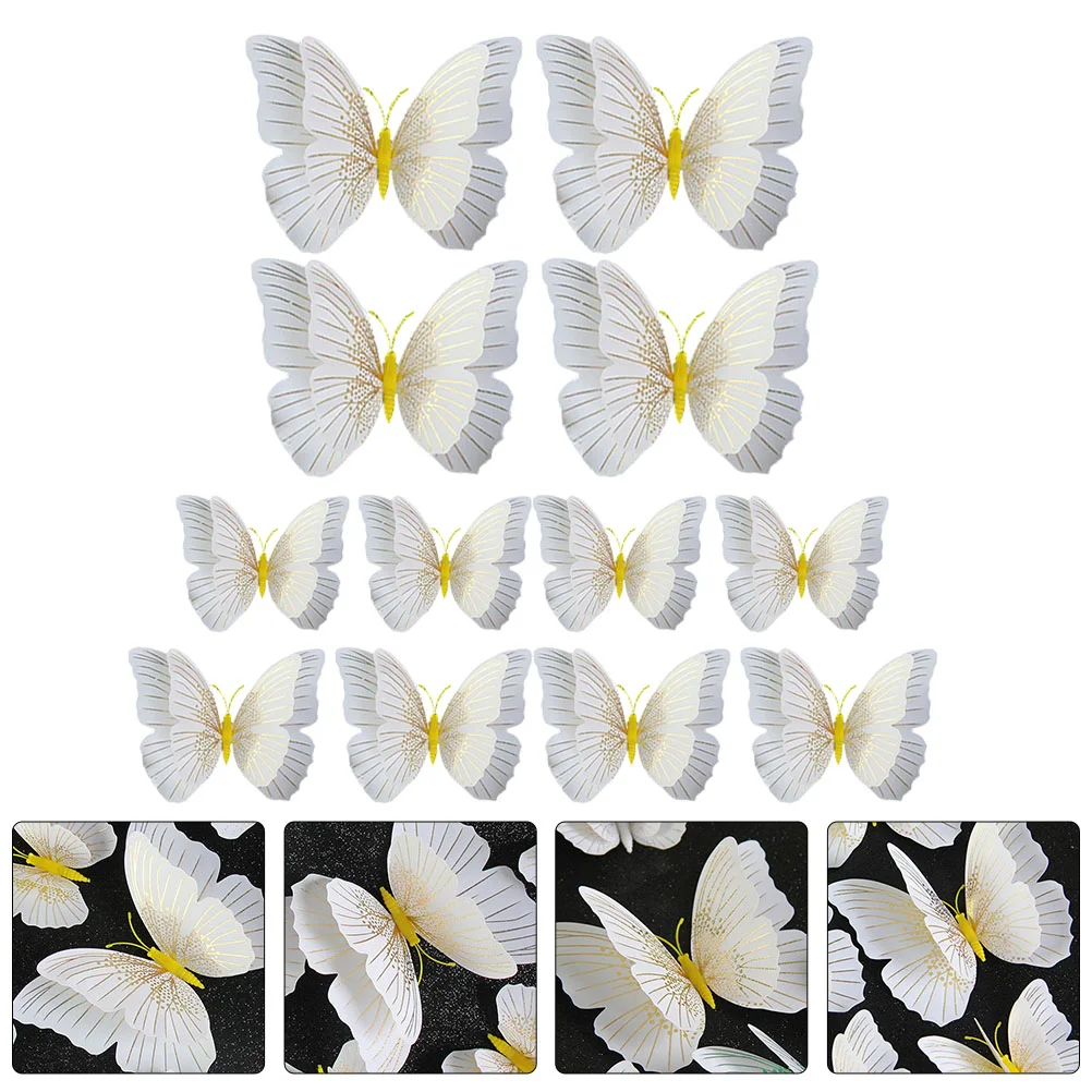 

Wall Stickers Sticker Mural 3D Artificial Door Butterflies Wallpaper Animal Stair Kitchen Cabinet Window Removable Room Baby