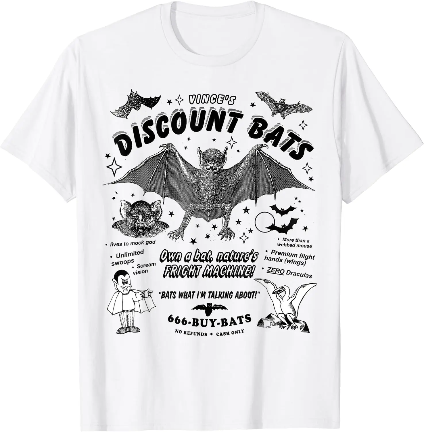 

Discount Bats Halloween Decor T-Shirt for Men Women Casual Daily Cotton Four Seasons Mens T Shirts Graphic T Shirts Soft