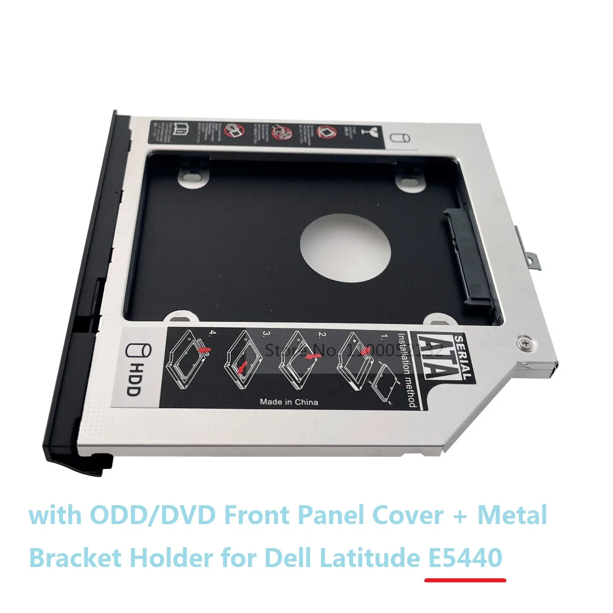 С лицевой панелью и передней панелью, переходник для установки второго жесткого диска на твердотельный накопитель, рамка-кронштейн для Dell Latitude E5440 E5540