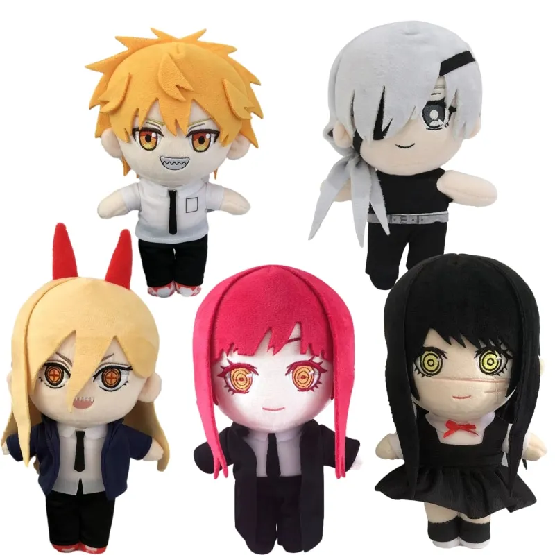 

20cm Anime Chainsaw Man Series Doll Anime Makima Pochita Denji Power Quanxi Plush Toys Peripheral Derivatives Gifts For Girls