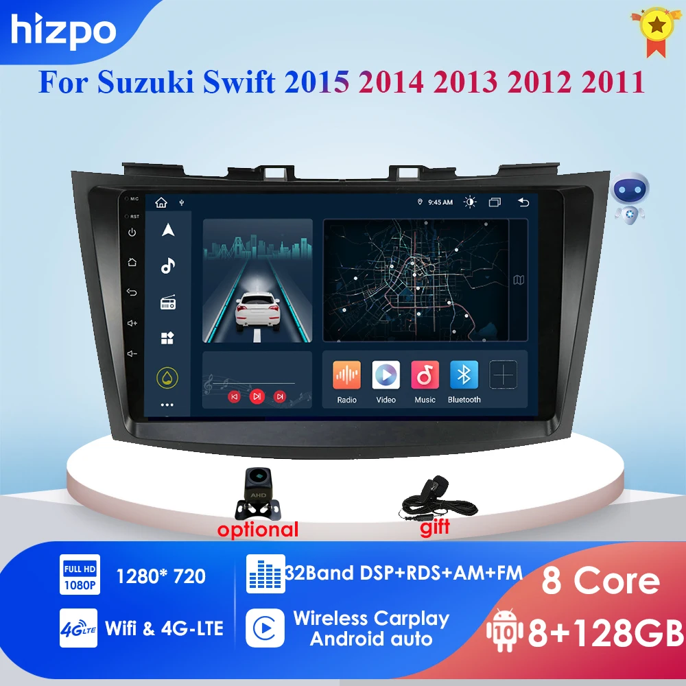 

Автомагнитола 4G-LTE для Suzuki Swift 4, 2011-2015, Android