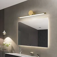 Front Modern Mirror Gold Black Light Wash Basin Wall Lamp Indoor LED Lamp For Bathroom Cabinet Dressing Makeup Table Toilet