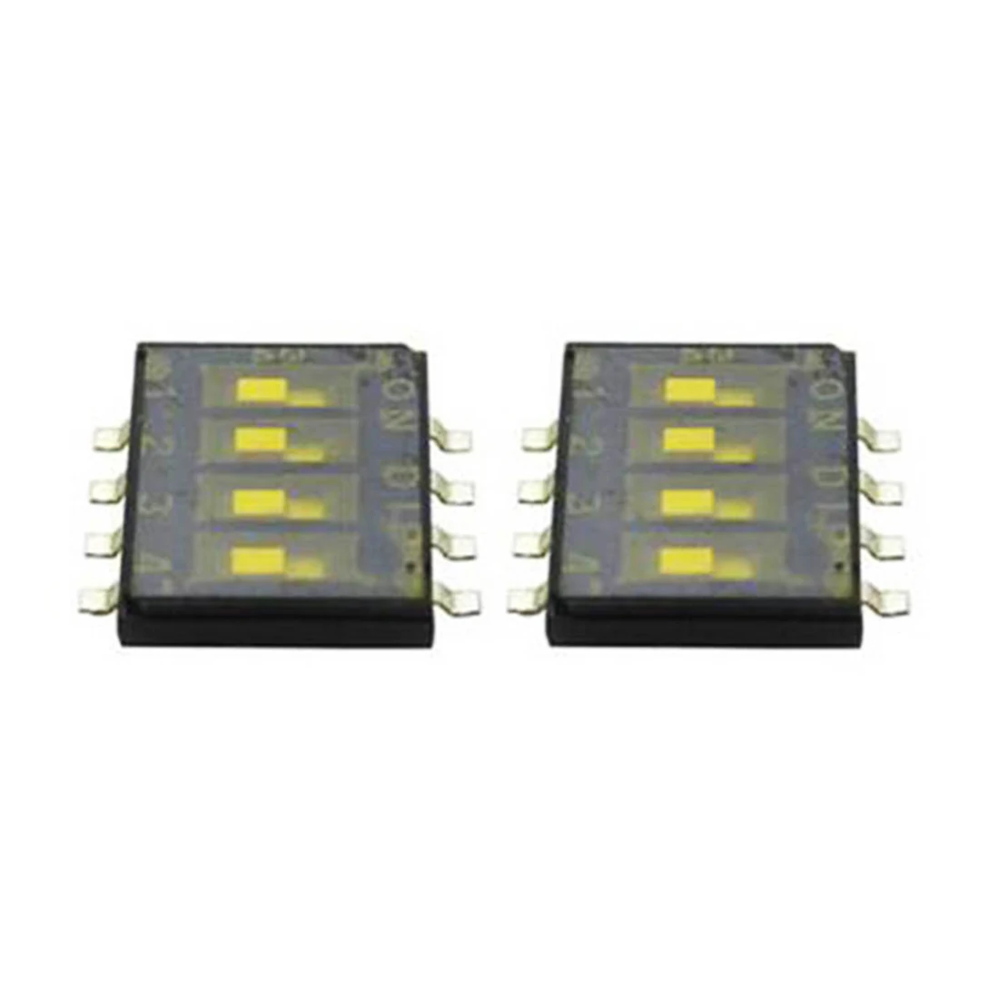 

10pcs 1.27mm Dial Switch Slide Switch Patch Mini Flat Switch 8 Pin Button
