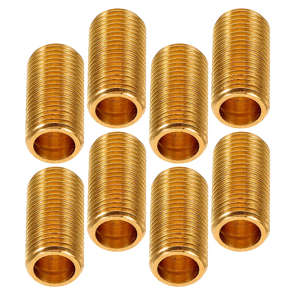 

8 Pcs Brass Dental Tube Lamp Rod Pure Copper Stem Lighting Parts Fixture Hardware