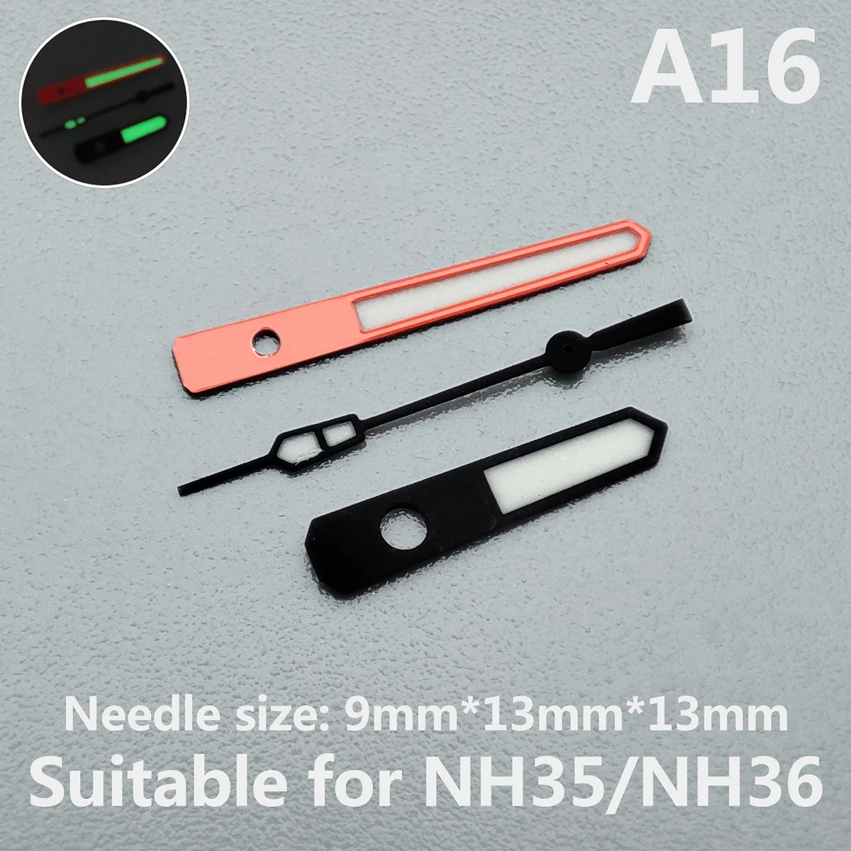 

Аксессуары для часов, указка для часов NH35, указка для стрельбы, зеленая подсветка, подходит для NH35, NH36 механизм A16