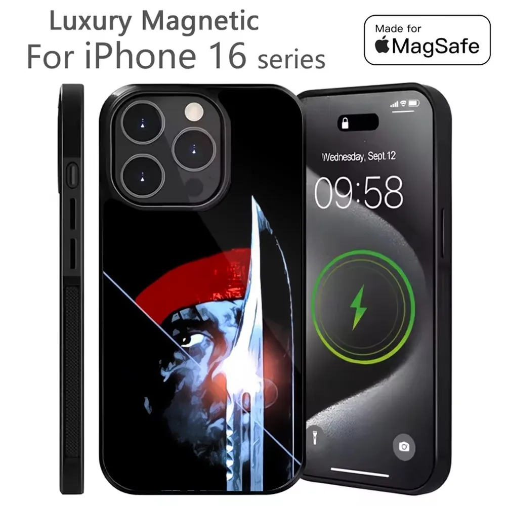 Чехол для телефона John R-Rambo iPhone 16 15 14 13 12 11 Plus Pro Max Mini Magsafe с магнитной беспроводной