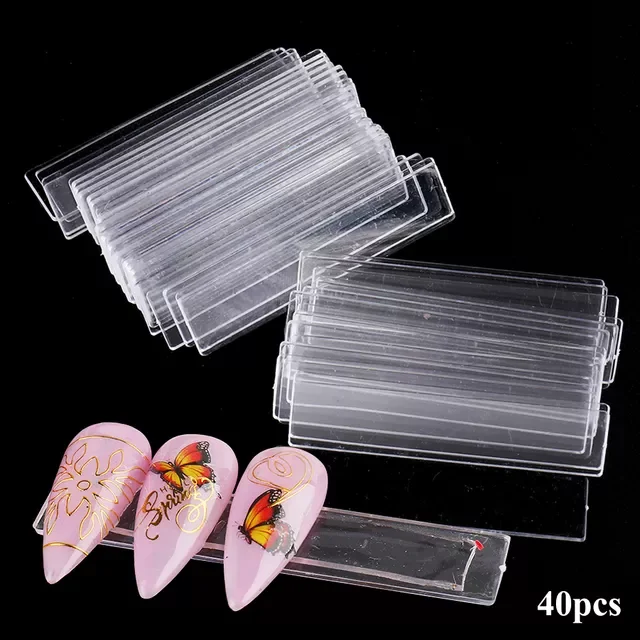 

NEW False Nail Tips Display Stand Transparent Showing Shelf Nail Art Tip Holder Strip Palette Tools For Manicure LYDP150-153
