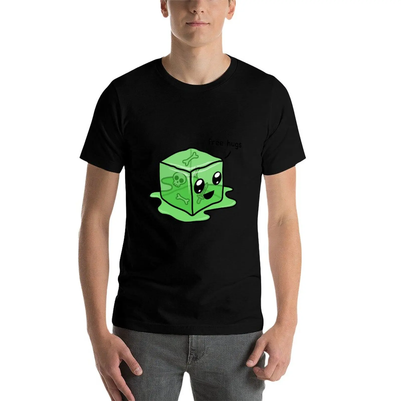 Kawaii Gelatinous Cube футболка дешевые вещи мужская одежда футболки винтажная аниме