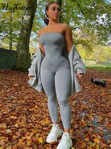 Комбинезон женский без рукавов, с открытой спиной, весна-лето, 2021