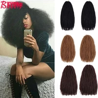 18inch 100g synthetic marley braiding hair soft kinky twist crochet hair omber long high temperature hair extensions for women