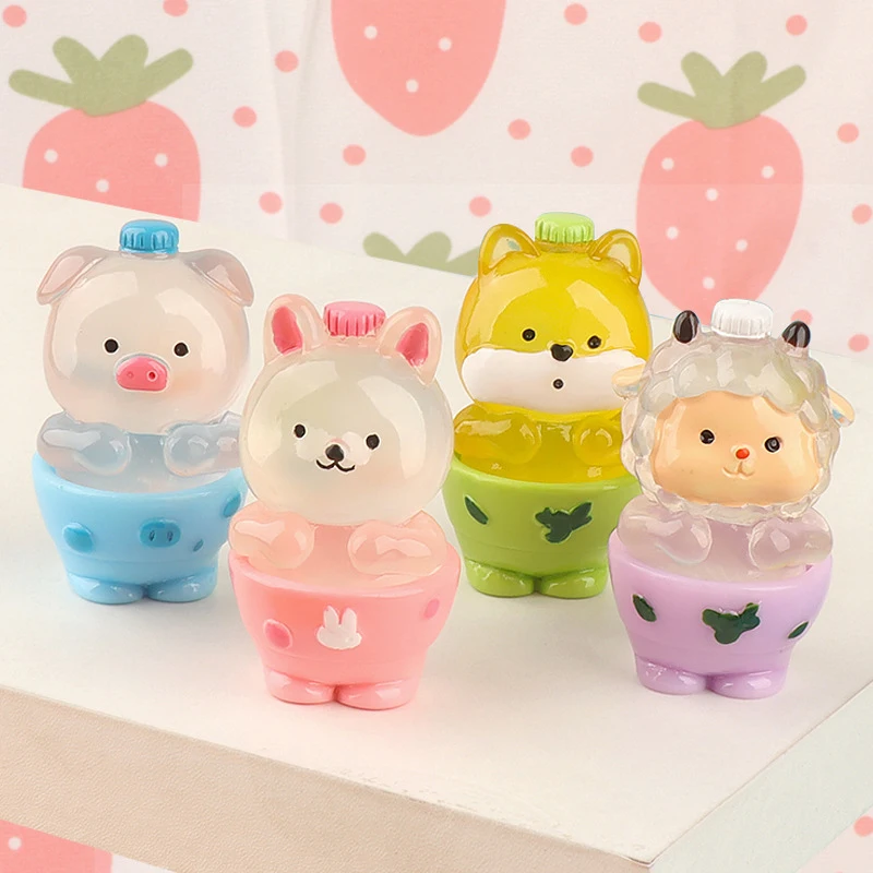 1 шт. DIY украшение для кукольного домика мини светящаяся овечья смола 3D банка