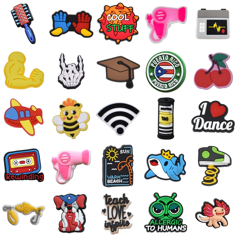 

Men Boy Women Charm Kids Set Jeans Decorations for Crocs Girl Gifts Shoes Accessories Packs Wholesale Bulk Shoe Charms Para Pins