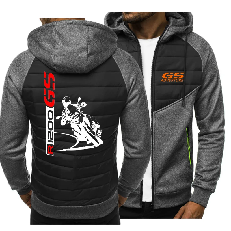 

Spring and autumn male hoodie gs adv 1200 car logo animation fun printing high quality cotton male hooded jacket hip hop casual