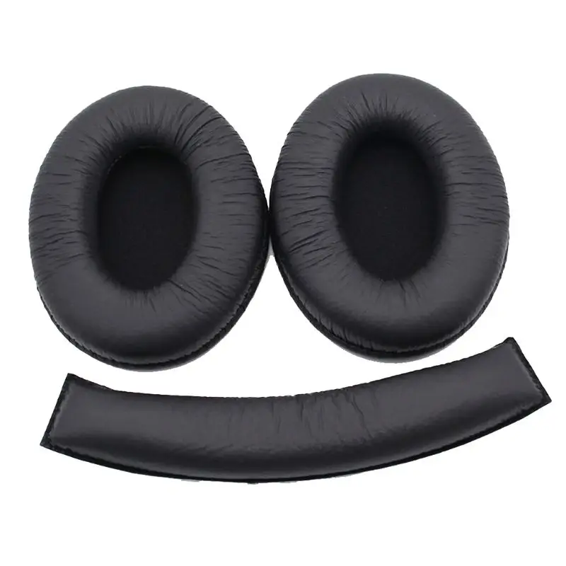 

Comfortable Earpads for Head Beams forSennheiser HD202 HD21 Headset Earmuffs Memory Foam Cover Headphone Ear Pad K1KF