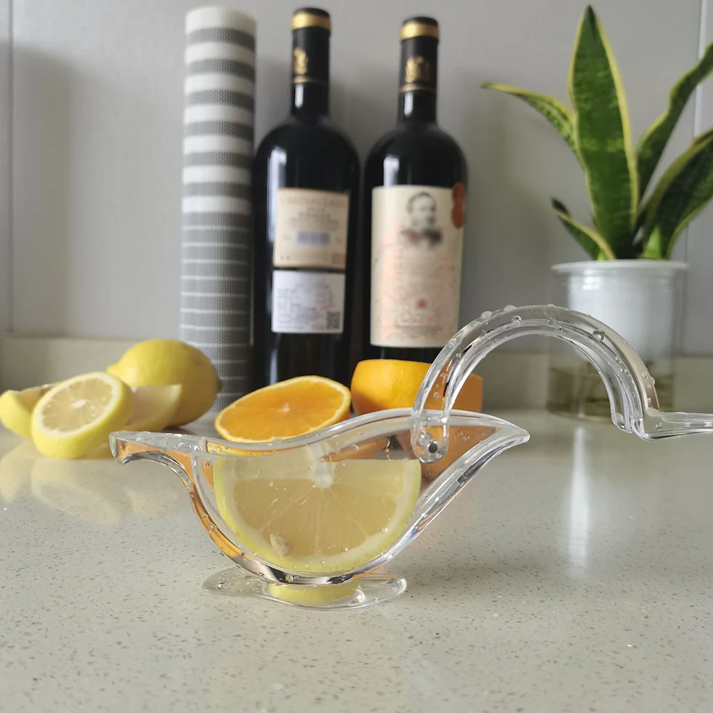 

Lemon Clip Manual Transparent Fruit Juicer Home Kitchen Bar Gadget Bird Shape Citrus Juicer Hand Held Orange Squeezer Machine