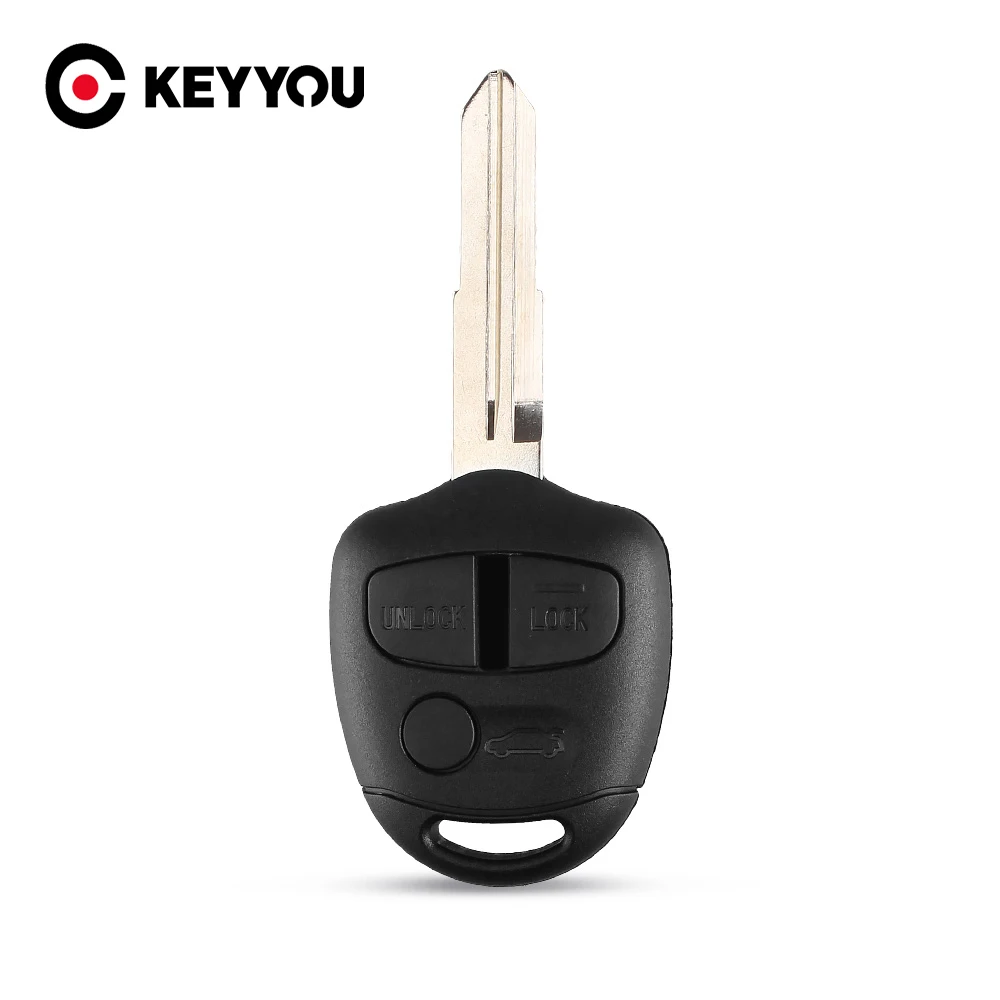 

Чехол для ключа дистанционного управления KEYYOU, чехол для ключа с 3 кнопками для MITSUBISHI Lancer EX, бесключевой доступ, брелок для автомобильной сигнализации, чехол для правого лезвия