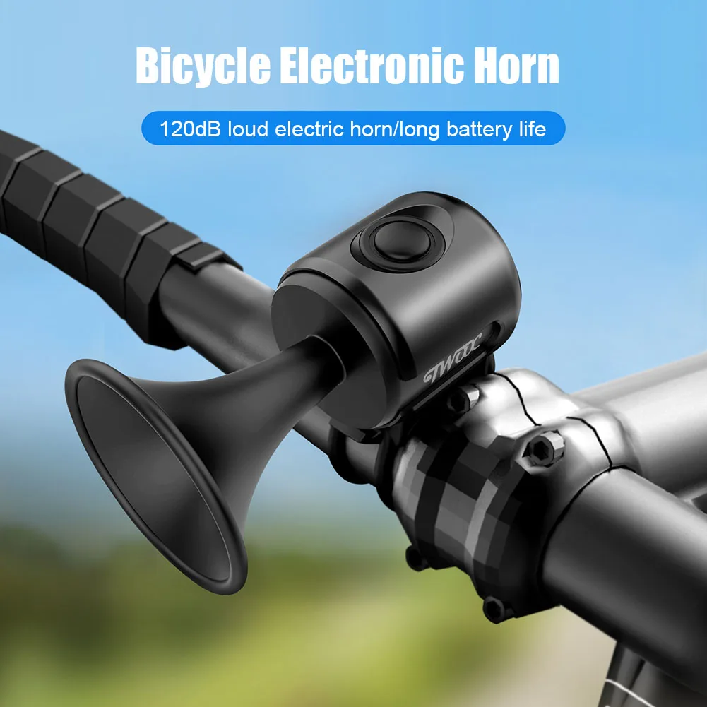 

Bicycle Handlebar Bell 120dB Waterproof Bike Electric Horn For Electric Scooter/Road/MTB Cycling Alarm Ring Bike Accessories