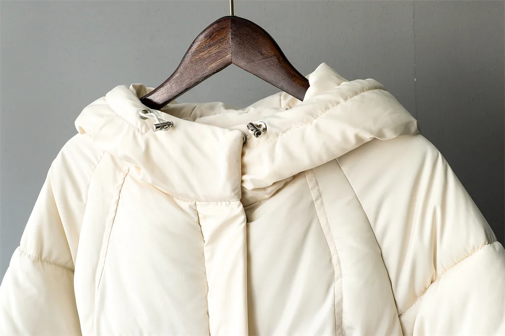 Women's Fall Winter Jacket 2022 Fashion Ladies Coat with Hood Long Oversized Jacket Loose Warm Outerwear Puffer Parkas