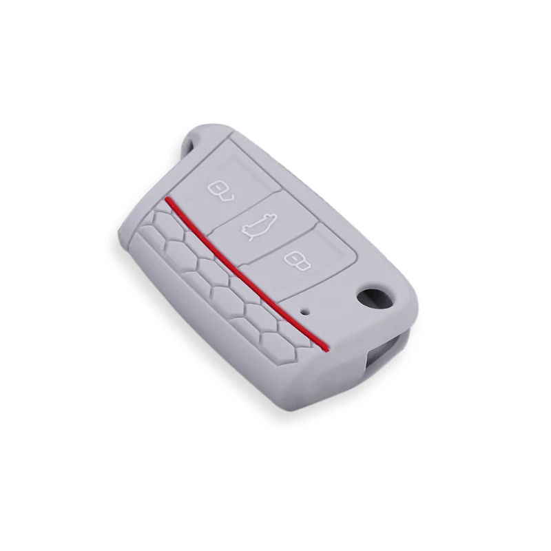 

Силиконовый чехол для автомобильного ключа чехол для VW Golf 7 MK7 Tiguan Polo Skoda Octavia A7 Seat Leon