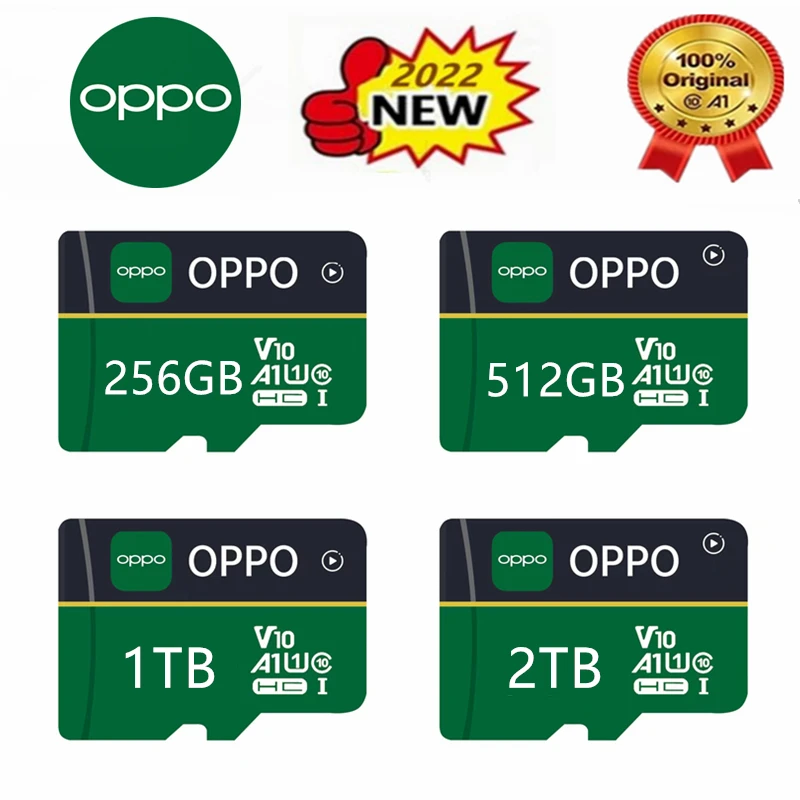 Oppo Micro Sd Geheugenkaart 2TB 1Tb 512Gb 256Gb 128Gb 4Gb Sd-kaart Sd/Tf Flash Geheugenkaart Voor Phone