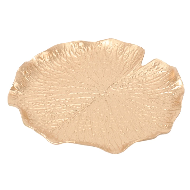 

Metal Jewelry Plate, Leaf-Shaped Ring Holder, Jewelry Storage Rack, Dressing Table