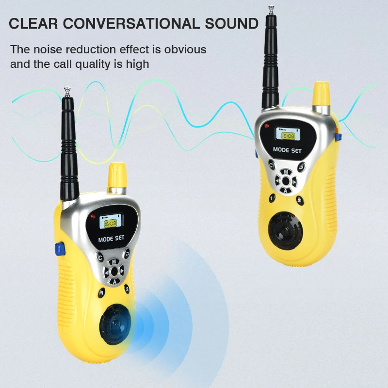 2022 kids intercom electronic mini walkie talkie phone toy to 80m range handheld interphone wireless children gift kids toys free global shipping