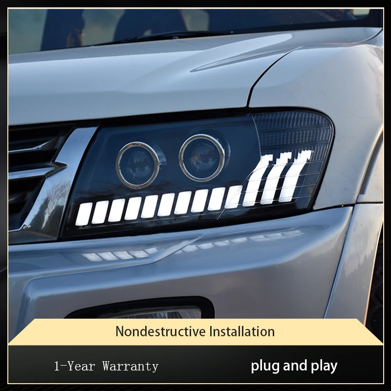 Автомобильные фары для Mitsubishi Pajero V73 фара V75 V77 2002-2014 светодиодная автосборка левая