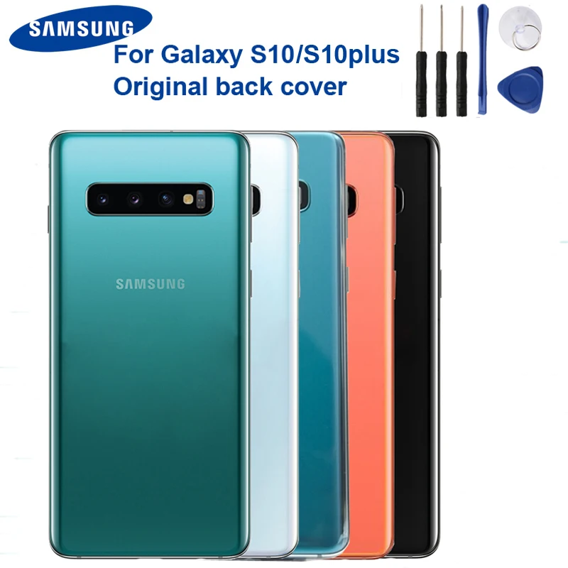 

Original Replacement Battery Back Cover Door Glass For Samsung S10 X SM-G9730 S10 Plus SM-G9750 Back Cover Case Glass Backshell