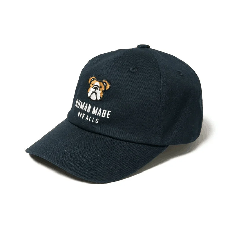 

HUMAN MADE French Bulldog Cartoon Embroidery Dog Animal Cap Letter Baseball Caps For Men And Women