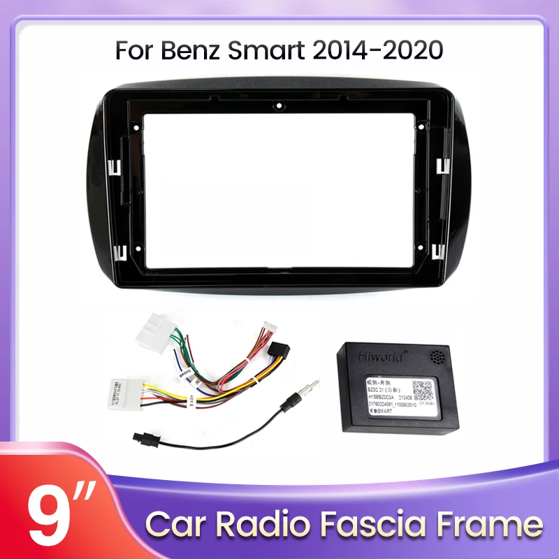 

NaviTree Car Frame Adapter For Benz Smart Fortwo 2014-2020 Android Radio Audio Dash Panel Fascia