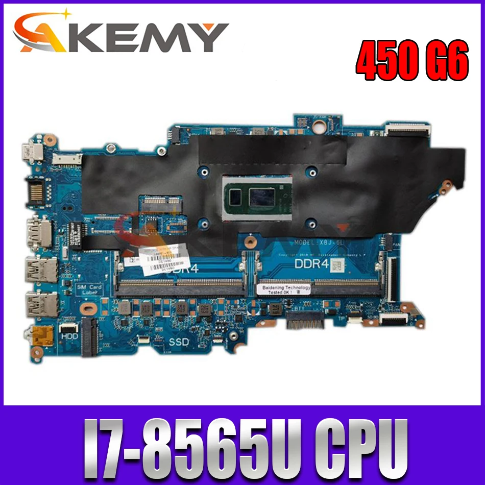 L44886-601 L44886-501 для HP ProBook 450 G6 материнская плата ноутбука DA0X8JMB8E0 с реверсивной